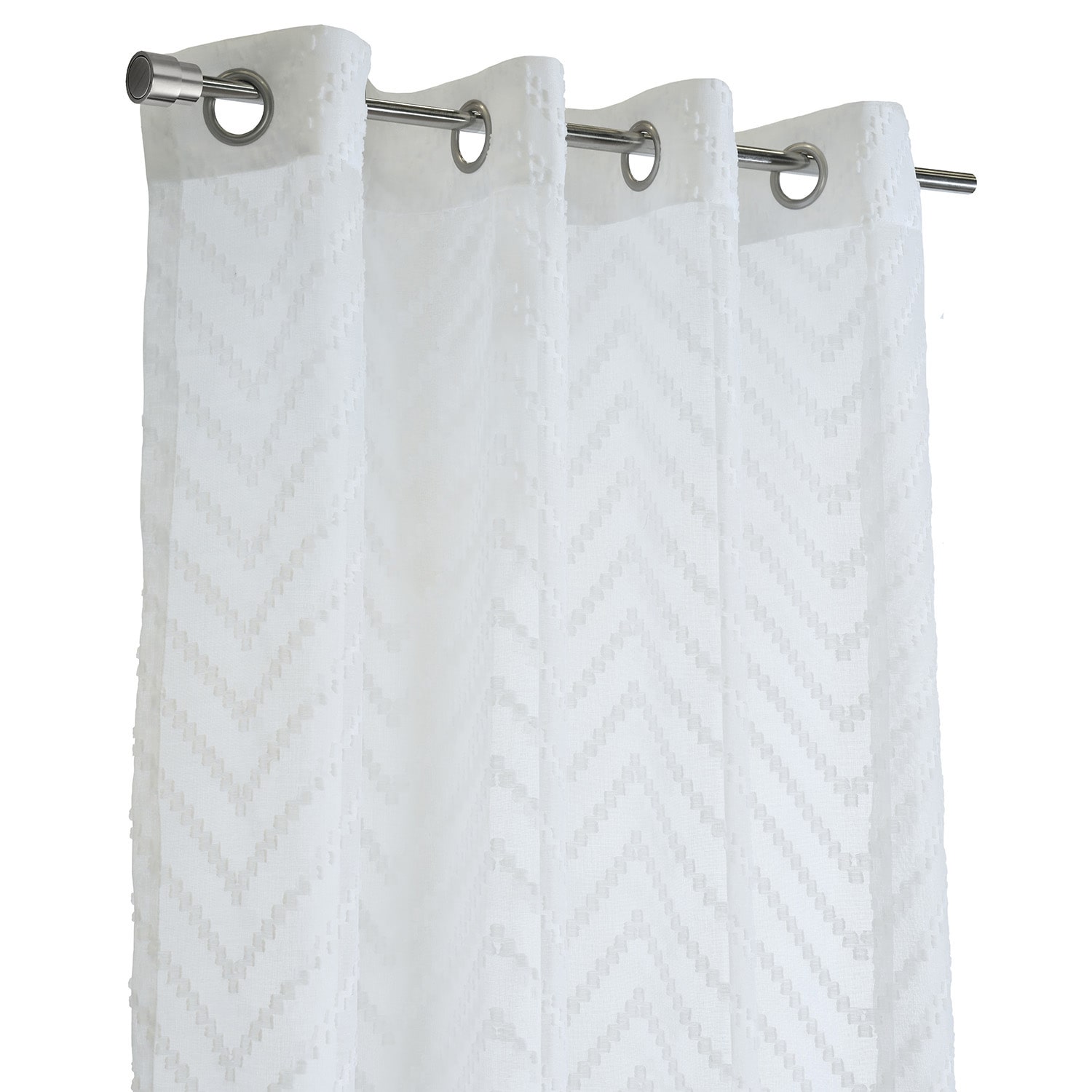 Habitat Regina Grommet Top Sheer Single Curtain Panel