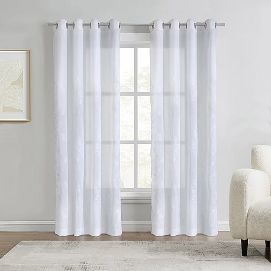 Habitat Selina Grommet Top Sheer Single Curtain Panel
