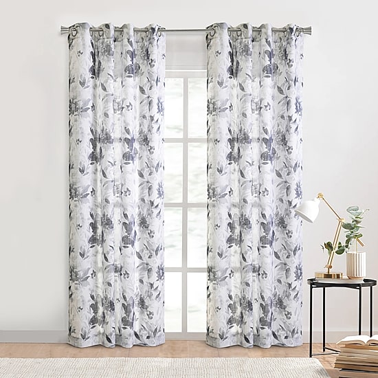 Habitat Nora Grommet Top Sheer Single Curtain Panel