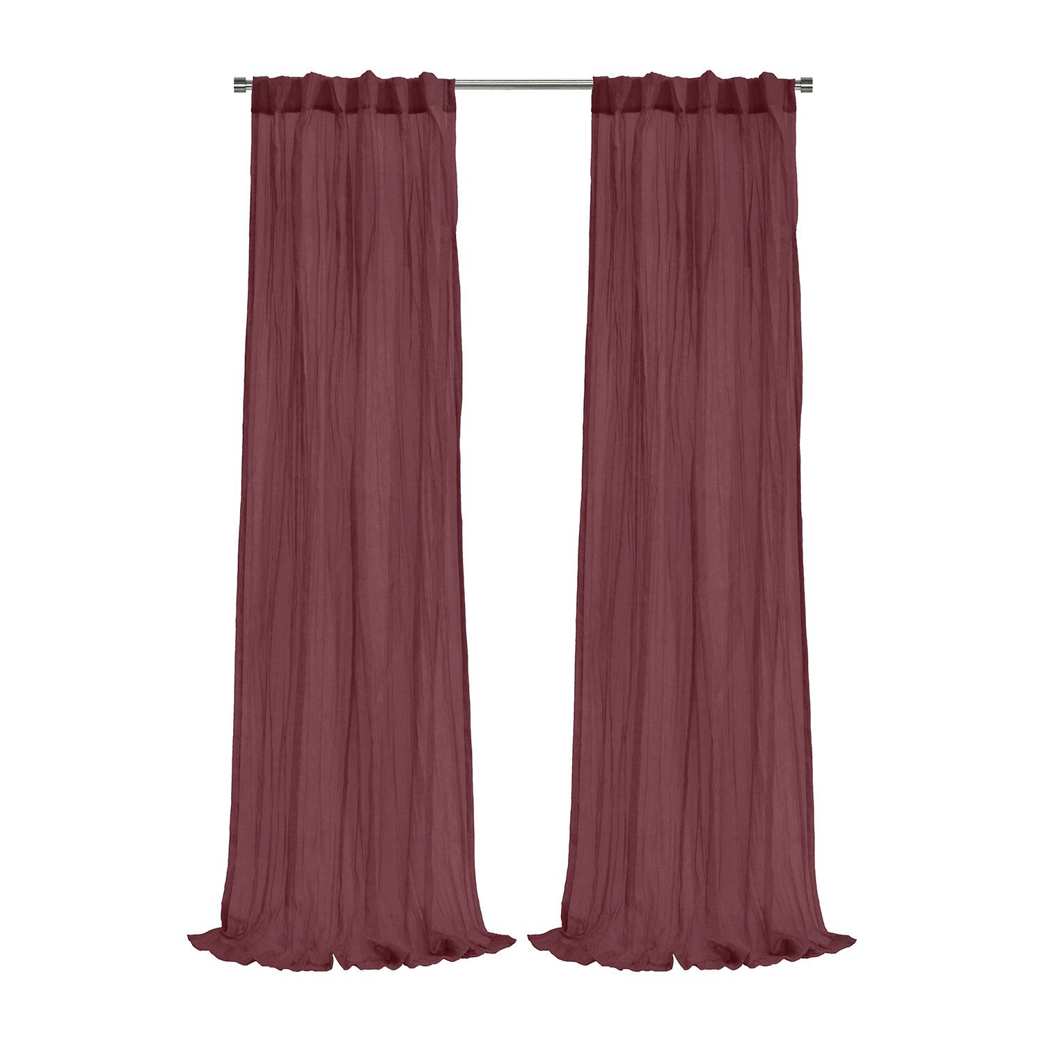 Habitat Paloma Back Tab Sheer Single Curtain Panel