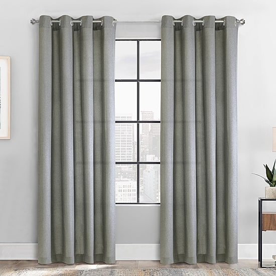 Habitat Milo Grommet Top Light-Filtering Single Curtain Panel