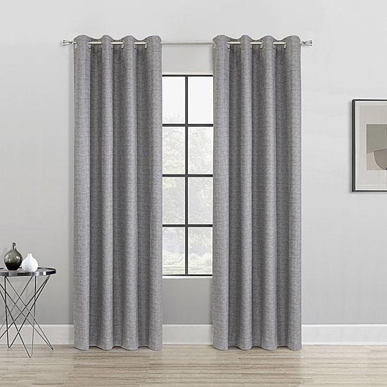 Thermaplus Mason Grommet Top 100% Blackout Single Curtain Panel
