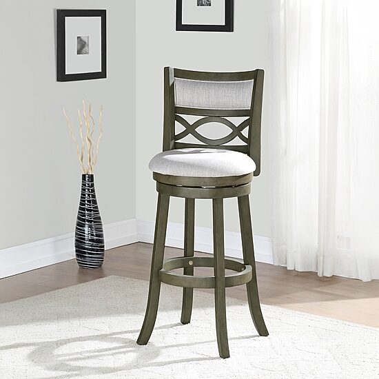 Manchester Upholstered Swivel Bar Stool