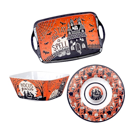 Certified International Hocus Pocus 3-pc. Serving Set