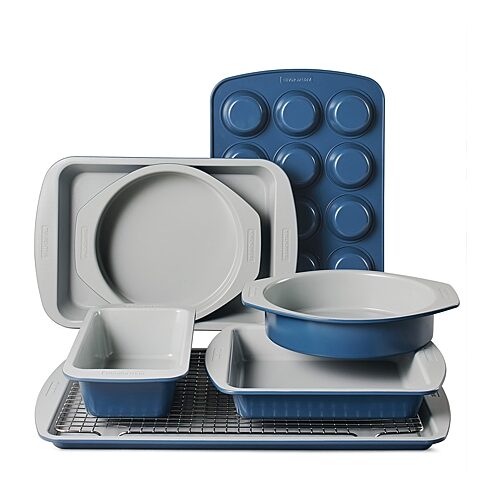 Tramontina Rise 8-pc. Cookie Sheet and Cooling Rack Set, One Size, Blue