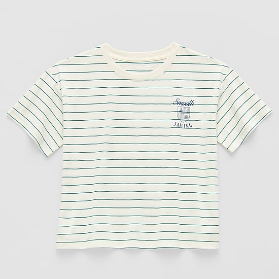 Thereabouts Little & Big Kid Girls Crew Neck Short Sleeve Boxy Fit Graphic T-Shirt
