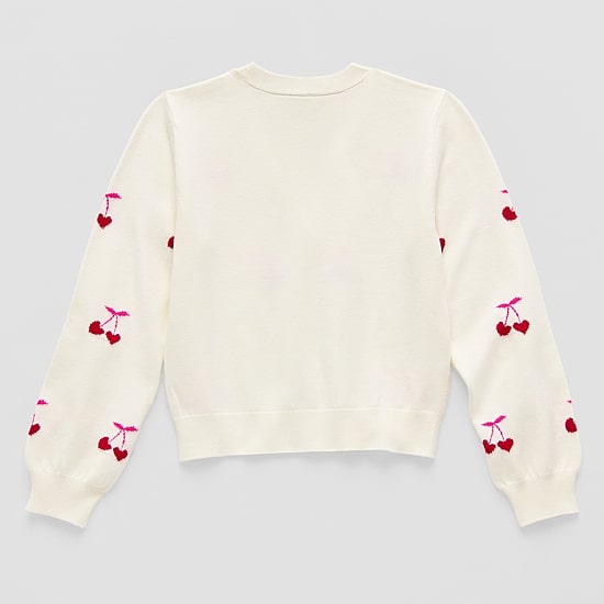 Thereabouts Little & Big Kid Girls Long Sleeve Button Cardigan
