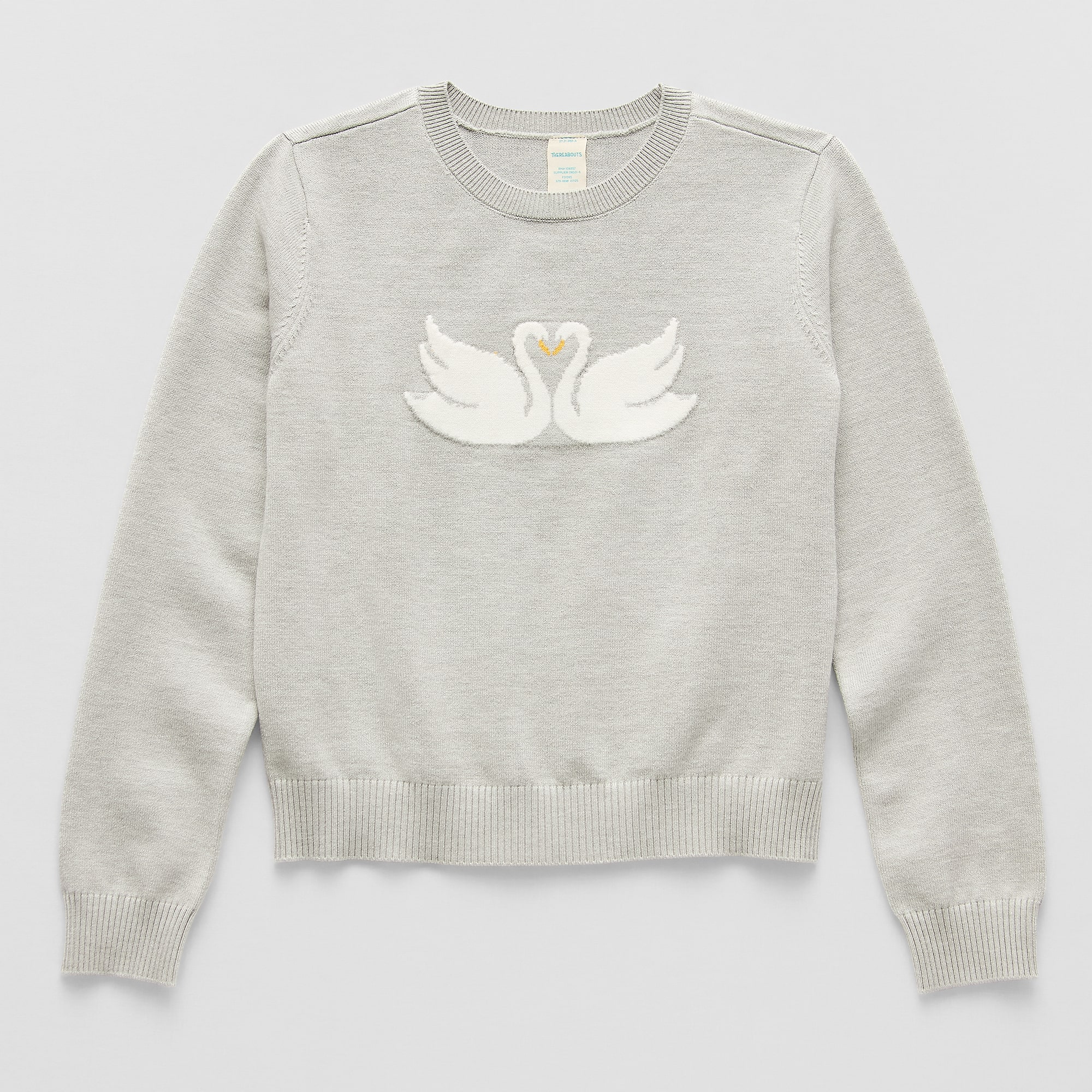 Thereabouts Little & Big Kid Girls Round Neck Long Sleeve Pullover Sweater