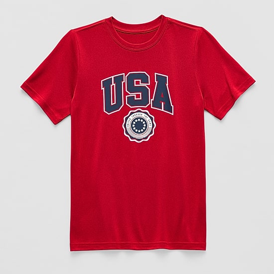 Xersion Little & Big Kid Boys Crew Neck Short Sleeve Regular Fit Graphic T-Shirt