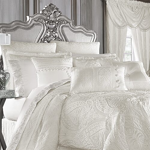 Queen Street Britney Euro Sham, One Size, White