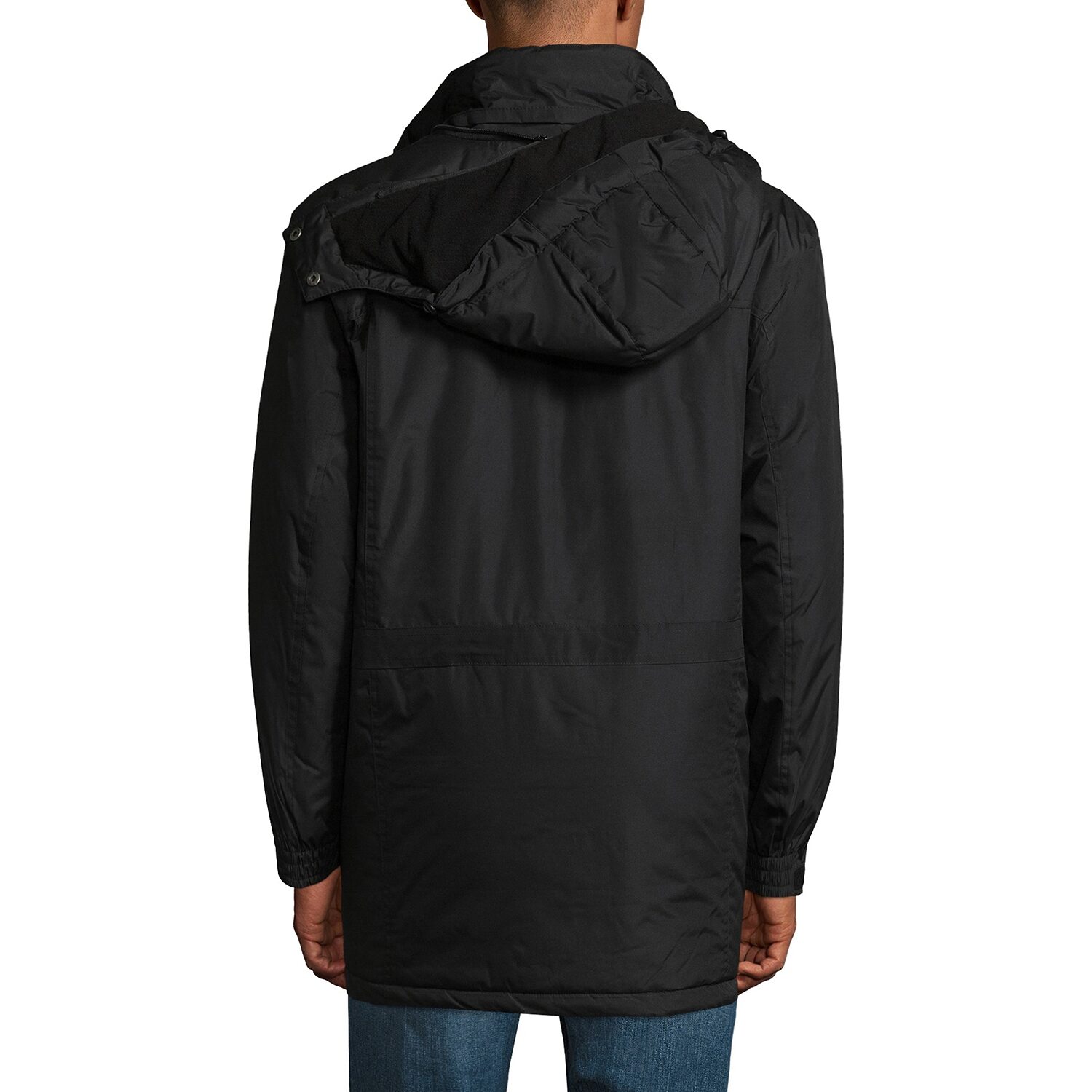 Victory Mens Big and Tall Hooded Midweight Overcoat