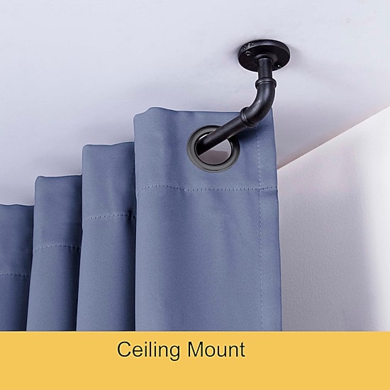 Kenney Adler Indoor/Outdoor Wrap Around 5/8 IN Adjustable Curtain Rod