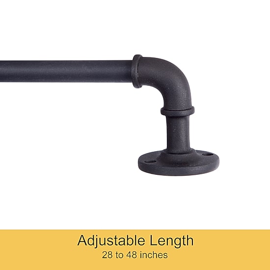 Kenney Adler Indoor/Outdoor Wrap Around 5/8 IN Adjustable Curtain Rod