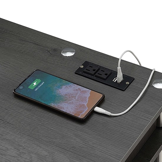 Designs 2 Go Desk with Charging Station