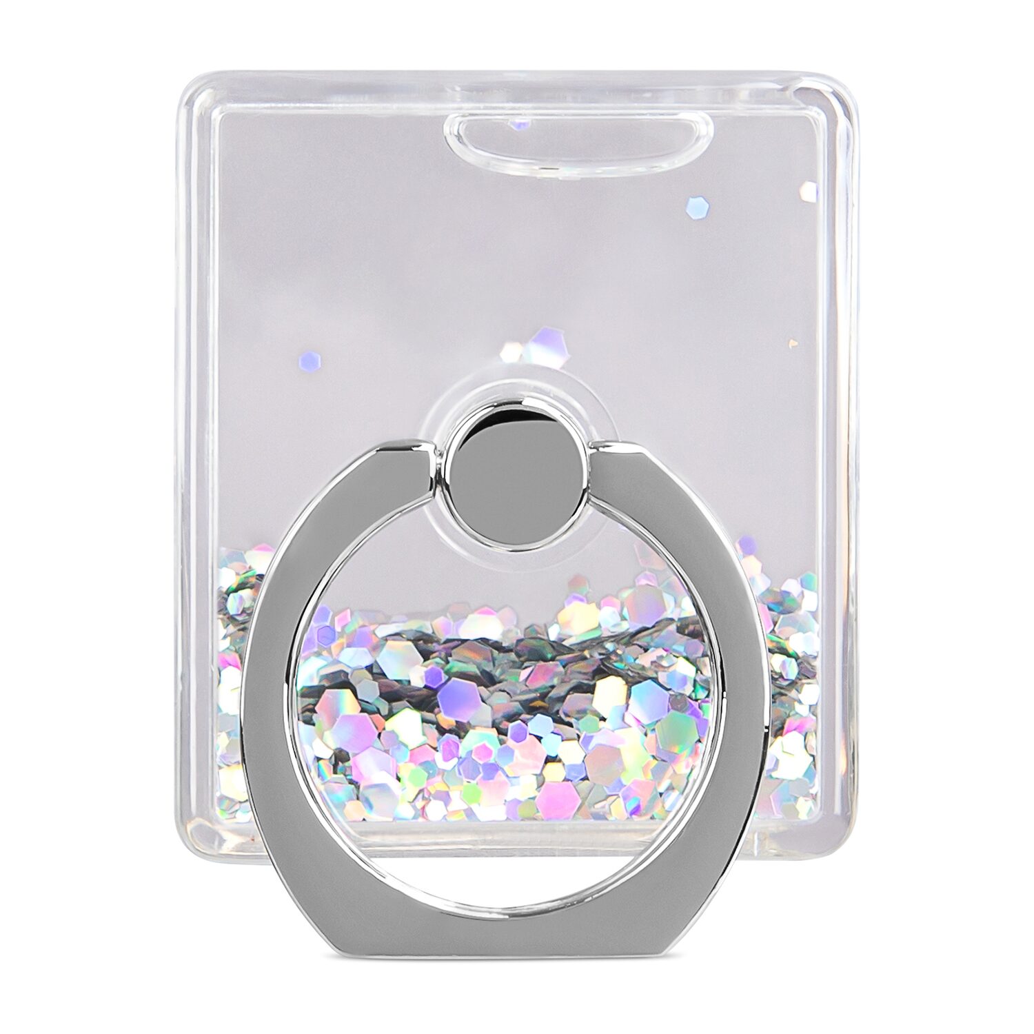 Pink Sky Floating Glitter Ring Holder & Kickstand