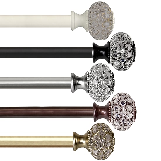Rod Desyne Elsie 1 IN Adjustable Curtain Rod