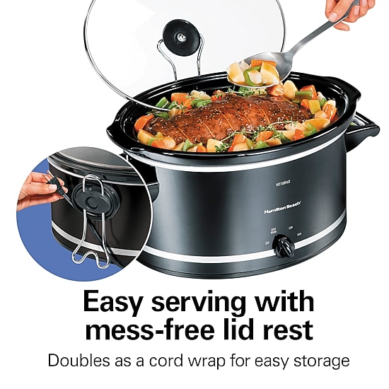 Hamilton Beach® 8-qt. Oval Slow Cooker + Lid Rest