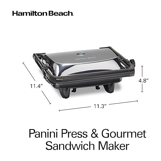 Hamilton Beach® Panini Press Gourmet Sandwich Maker