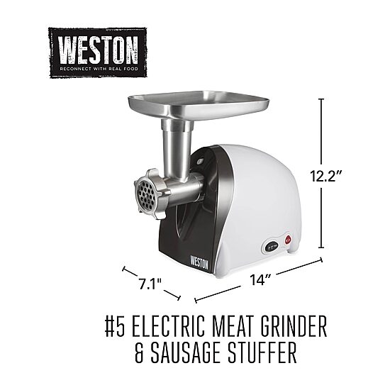 Weston 500-Watt no.5 Electric Grinder and Sausage Stuffer