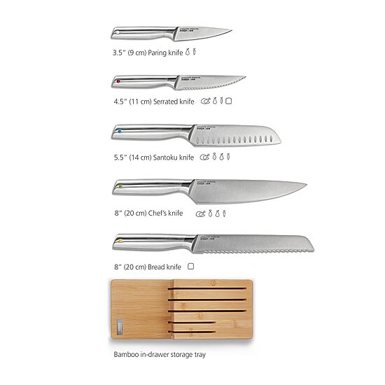 Joseph Joseph Elevate Steel 5-pc. Knife Set