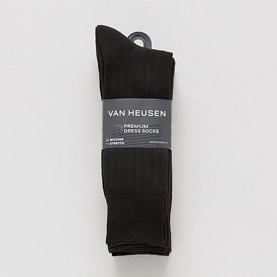 Van Heusen Mens 7 Pair Crew Socks