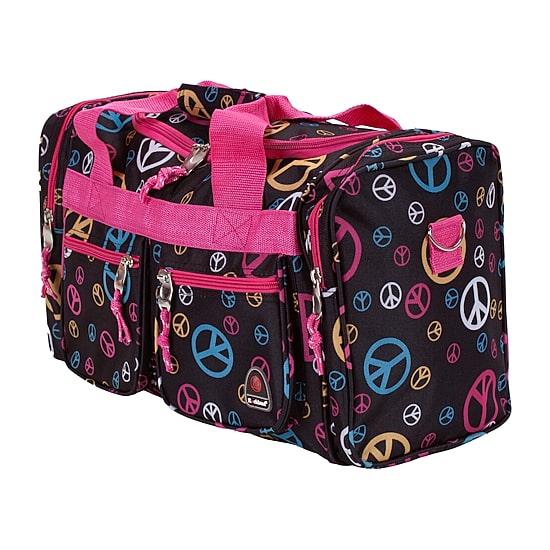 Rockland Freestyle 19" Peace Sign Print Duffel Bag