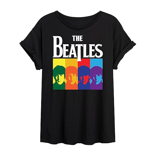 The Beatles Tee Womens Juniors Crew Neck Short Sleeve Regular Fit The Beatles Graphic T-Shirt