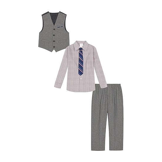 Van Heusen Little & Big Kid Boys 4-pc. Suit Set