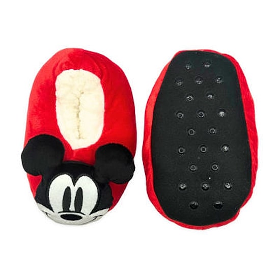 Disney Collection Toddler Boys Mickey Mouse Slip-On Slippers