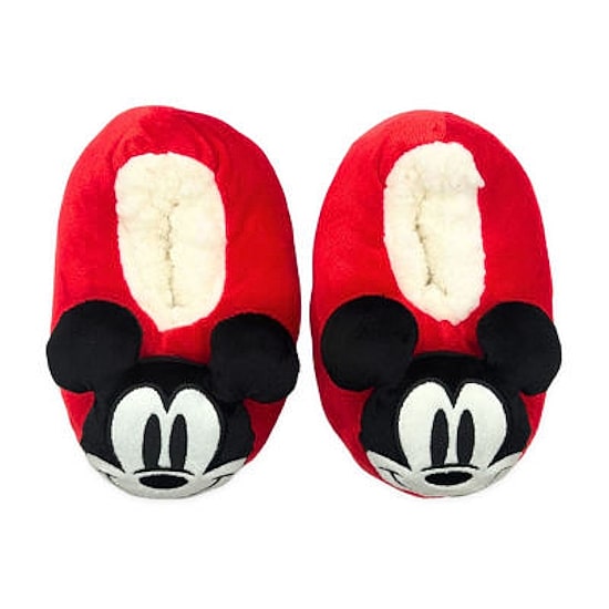 Disney Collection Toddler Boys Mickey Mouse Slip-On Slippers
