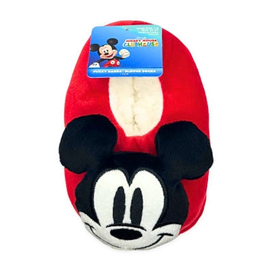 Disney Collection Toddler Boys Mickey Mouse Slip-On Slippers