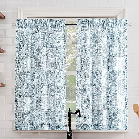 No 918 Brinley 2-pc. Tab Top Window Tier, Color: Natural - JCPenney