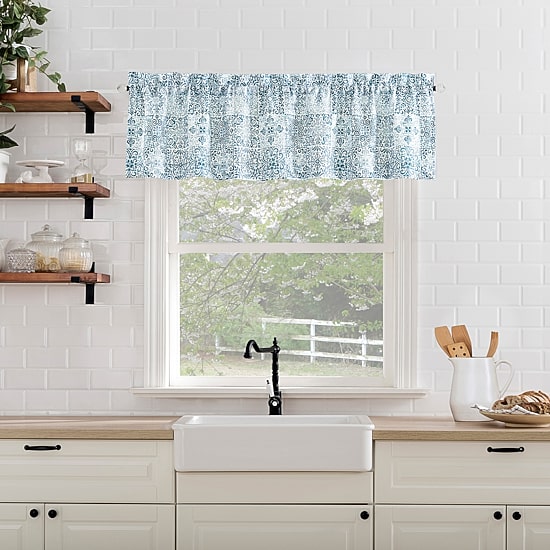 No 918 Genoa Mosaic 2-pc. Rod Pocket Window Tier