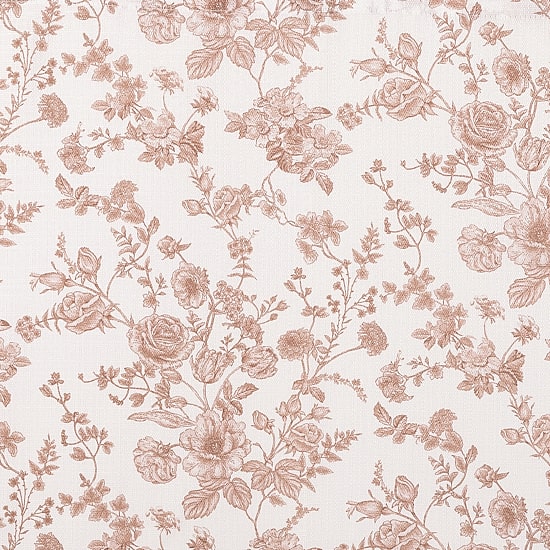 No 918 Elara Tonal Botanical Rod Pocket Tailored Valance
