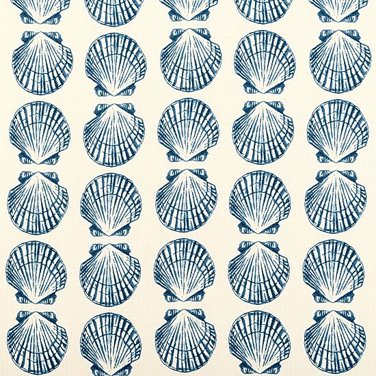 No 918 Sandbar Tonal Seashell Print Rod Pocket Tailored Valance
