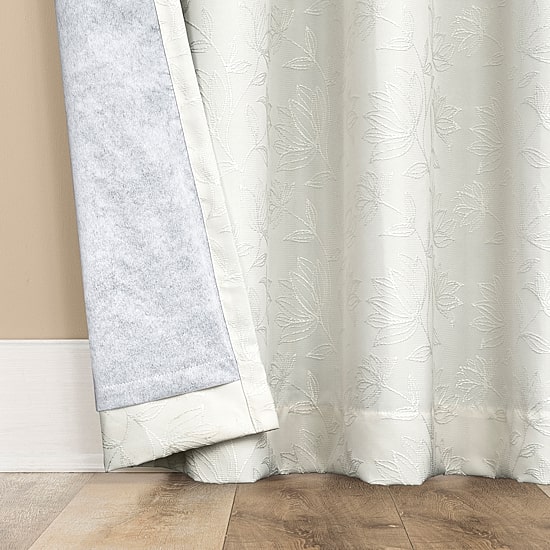 Sun Zero Bronte Floral Rod Pocket Light-Filtering Single Curtain Panel