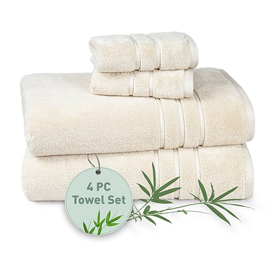 Trident Cotton And Viscose From Bamboo 4-pc. Bath Towel Set