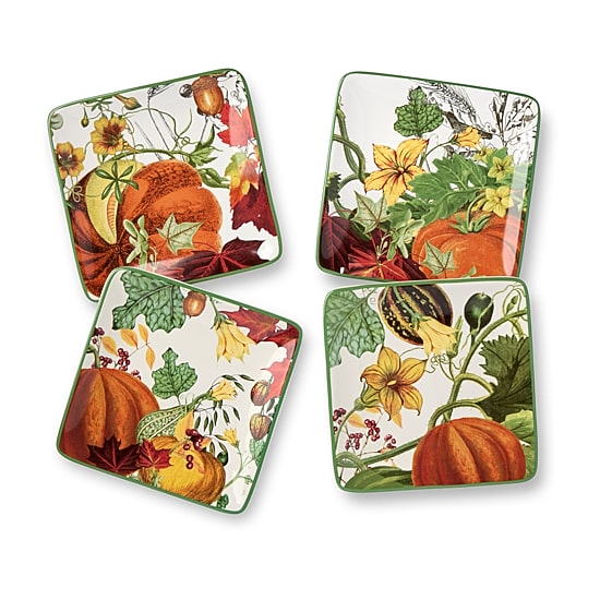 Certified International Harvest Fields 4-pc. Ceramic Appetizer Plate
