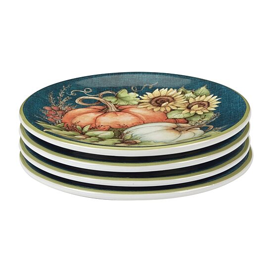 Certified International Autumn Breeze 4-pc. Earthenware Appetizer Plate