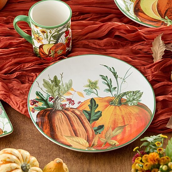 Certified International Harvest Fields 4-pc. Ceramic Dinner Plate