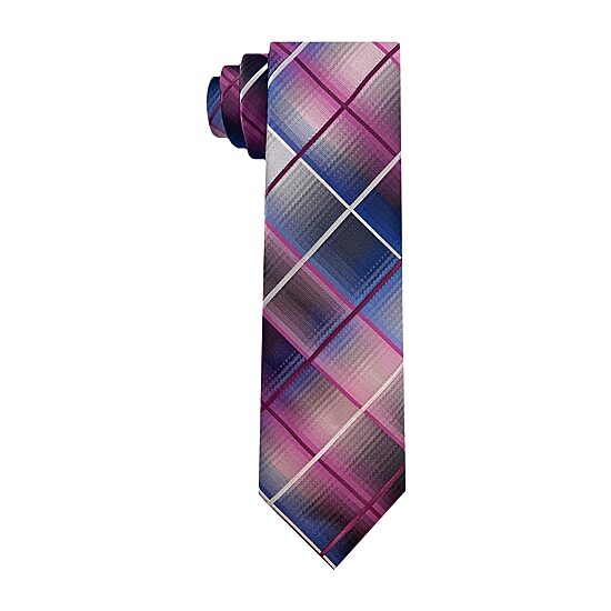 Van Heusen Shaded Plaid Tie
