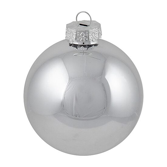 Northlight Silver Glass Ball 72-pc. Christmas Ornament