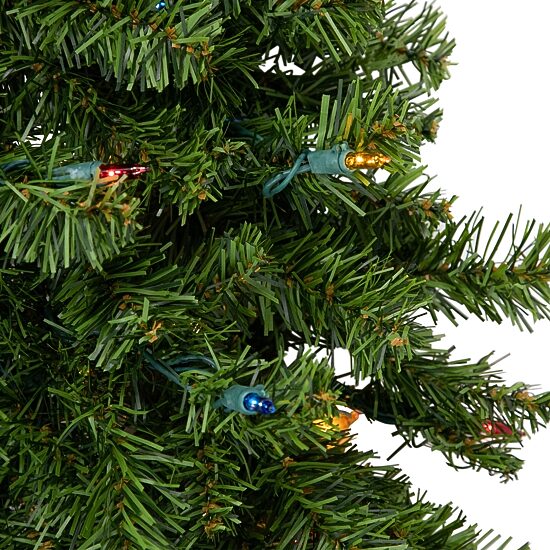 Northlight Canadian Pine Artificial 36 Inch Multi Lights Pre-Lit Wreath