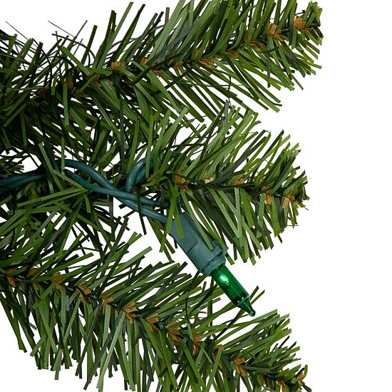 Northlight Canadian Pine Artificial 36 Inch Multi Lights Pre-Lit Wreath