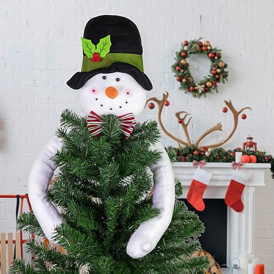 Northlight 25" Plush Snowman Unlit Christmas Tree Topper