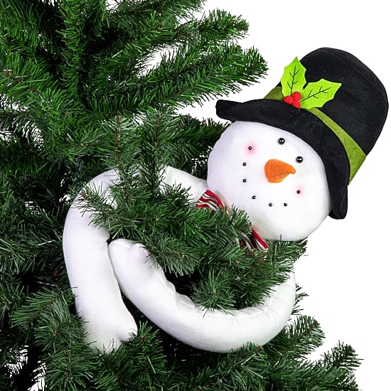 Northlight 25" Plush Snowman Unlit Christmas Tree Topper