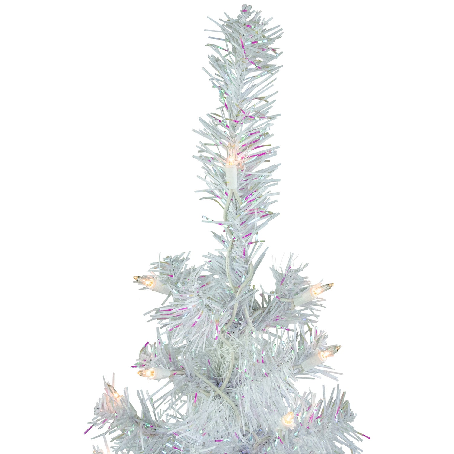 Northlight Rockport White Artificial Clear Lights 3 Foot Pre-Lit Pine Christmas Tree