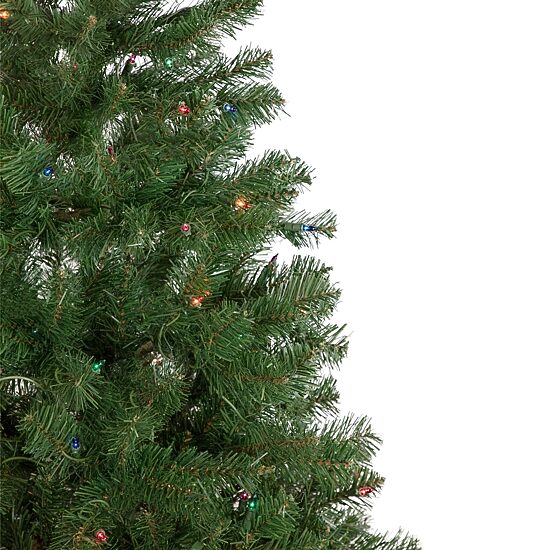 Northlight Wilson Slim Artificial Multi Lights 6 Foot Pre-Lit Pine Christmas Tree
