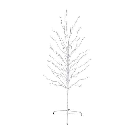 Northlight Led Lighted White Twig Cool White Lights 5 Foot Pre-Lit Birch Christmas Tree