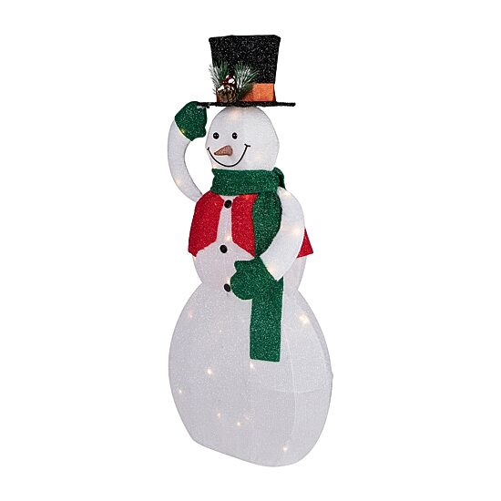 Northlight 36" Led Animated Hat Tipping Christmas Snowman Figurine